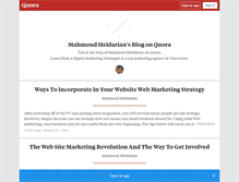 Tablet Screenshot of mahmoudheidarian.quora.com