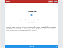 Tablet Screenshot of agoramarket.quora.com