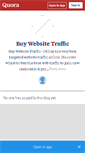 Mobile Screenshot of buywebsitetraffic.quora.com