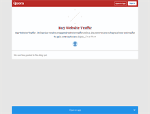 Tablet Screenshot of buywebsitetraffic.quora.com