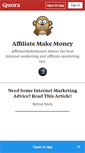 Mobile Screenshot of affiliatemakemoney.quora.com