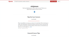 Desktop Screenshot of ninjanan.quora.com