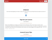 Tablet Screenshot of ninjanan.quora.com