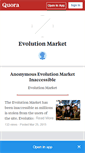 Mobile Screenshot of evolutionmarket.quora.com