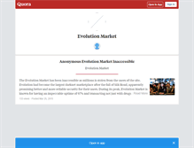 Tablet Screenshot of evolutionmarket.quora.com