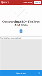 Mobile Screenshot of outsource-seo.quora.com