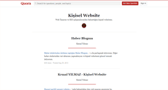 Desktop Screenshot of kemalyilmaz.quora.com