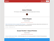 Tablet Screenshot of kemalyilmaz.quora.com